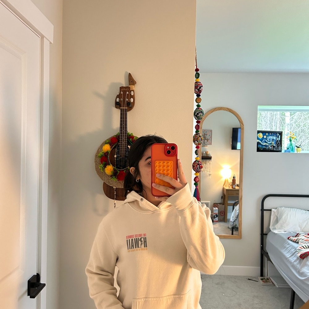 Malibu shirts hoodie blue stain on front